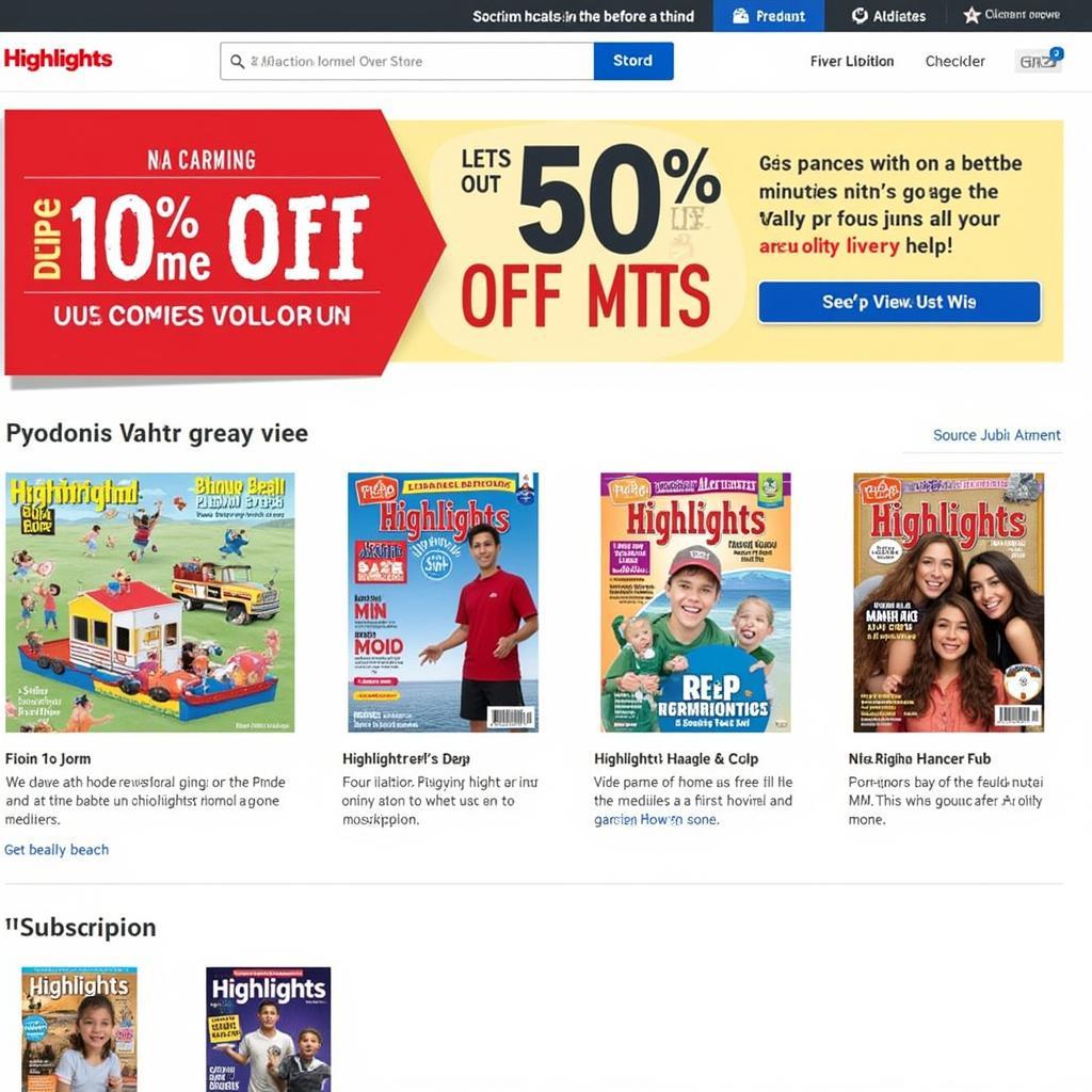 Highlights Magazine Subscription Discount Website