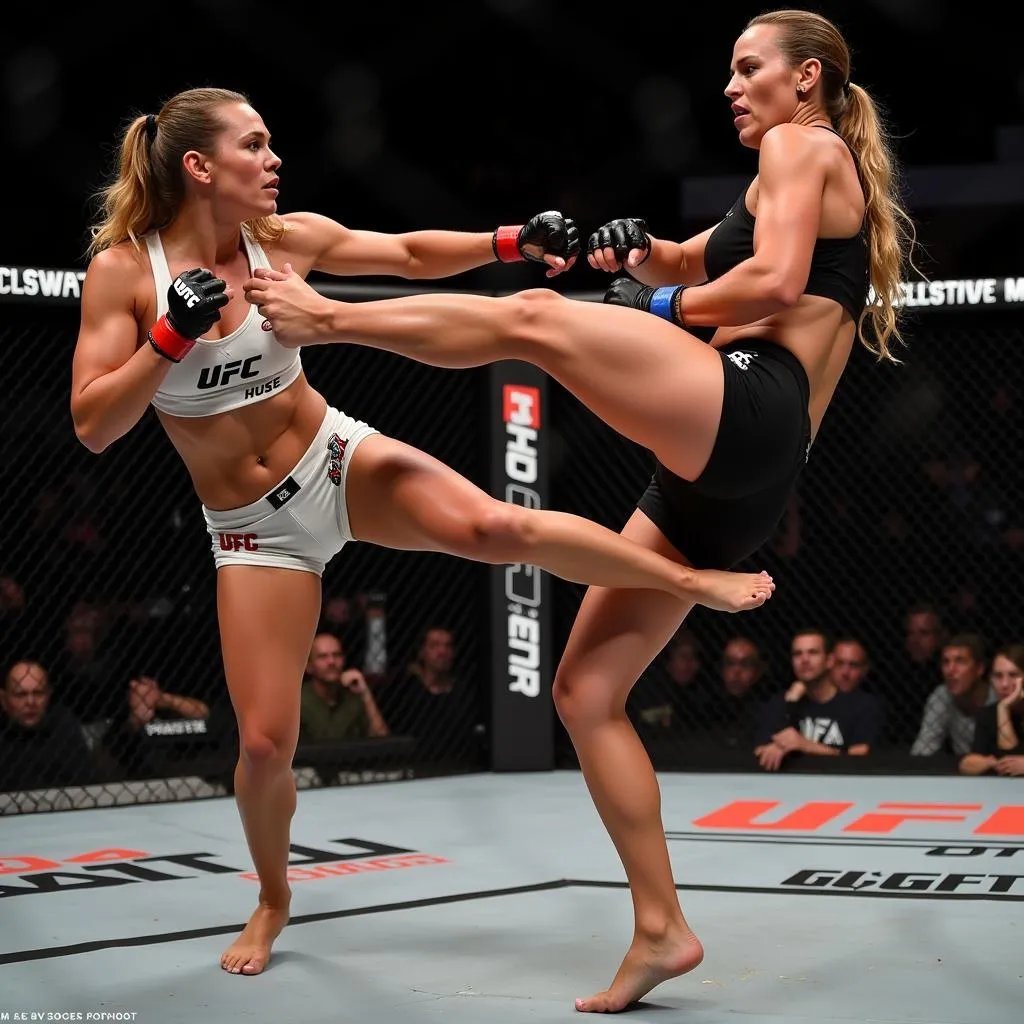 Holly Holm vs Ronda Rousey fight