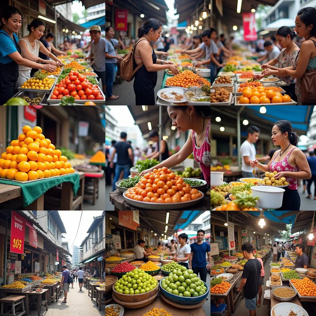 Exploring bustling markets in Southeast Asia