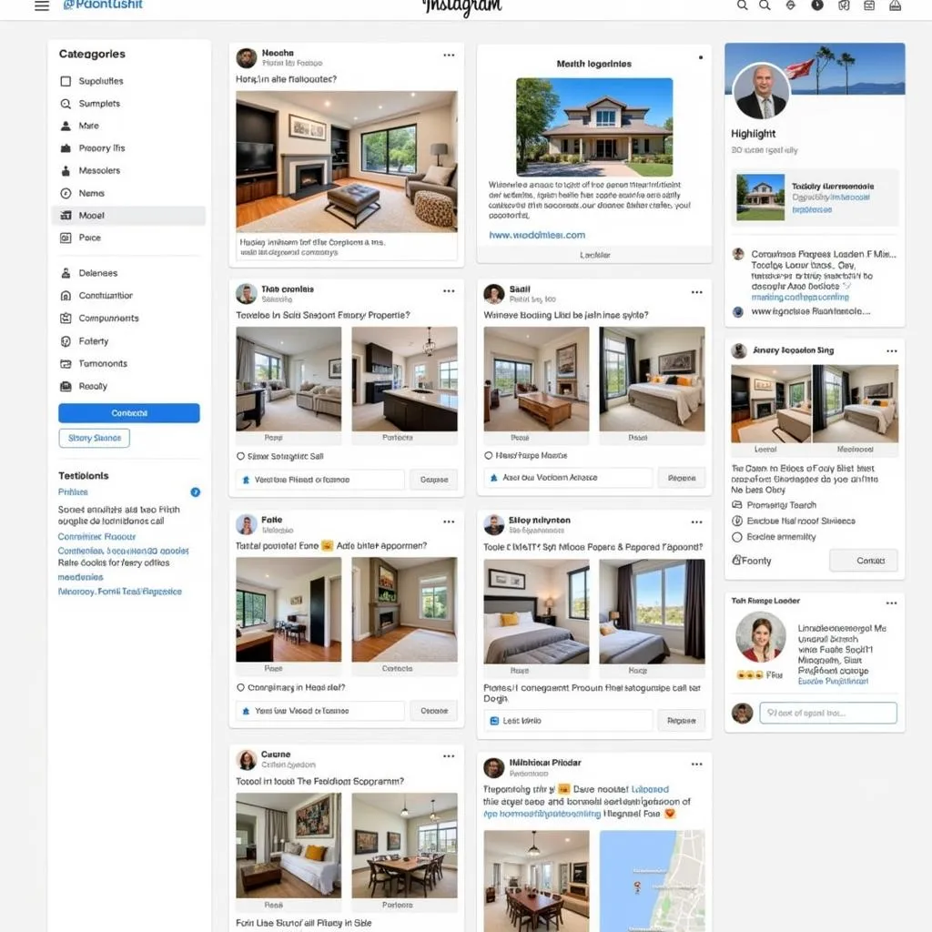 Ví dụ về Instagram Highlight Covers bất động sản