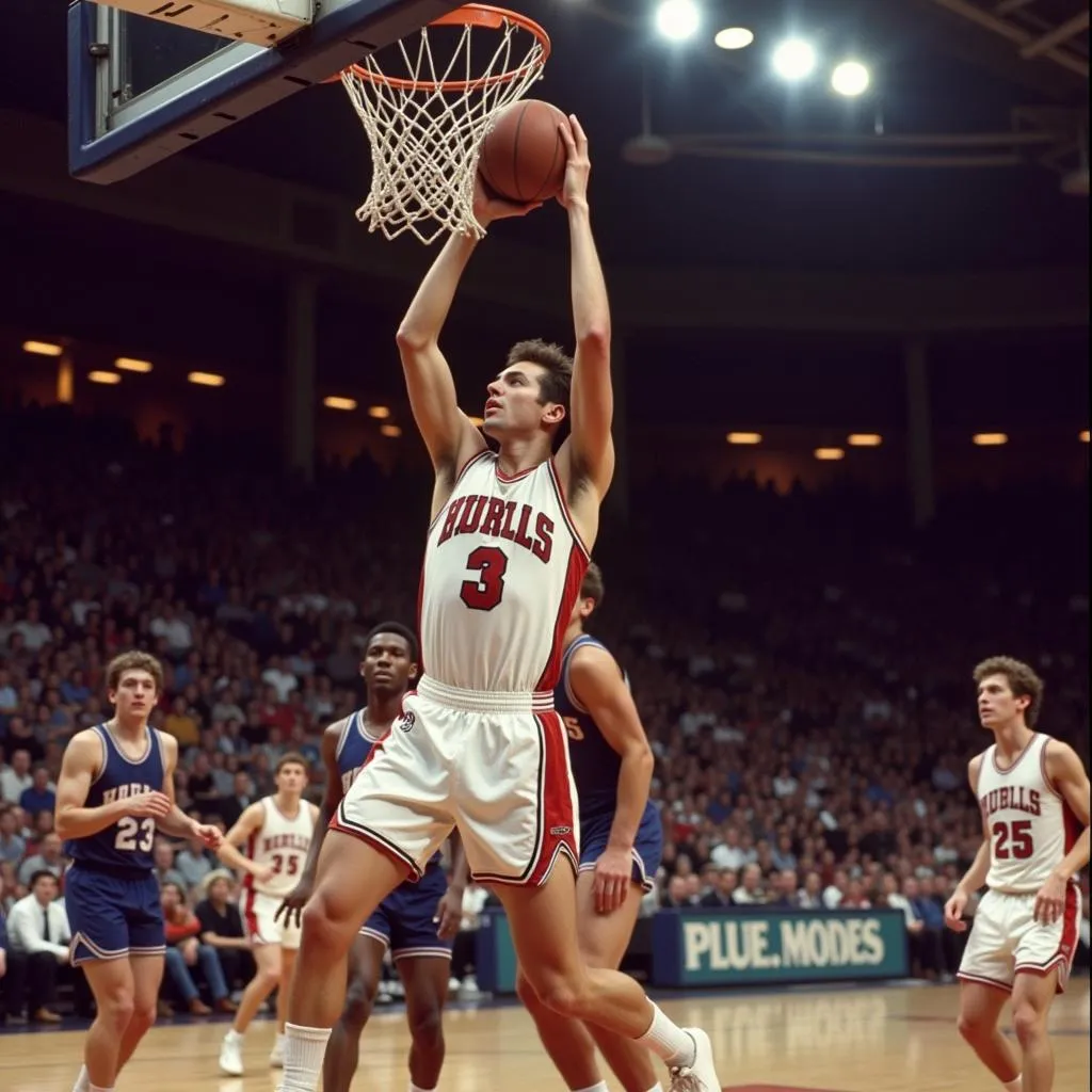 Jason Kidd Soaring for a High School Dunk