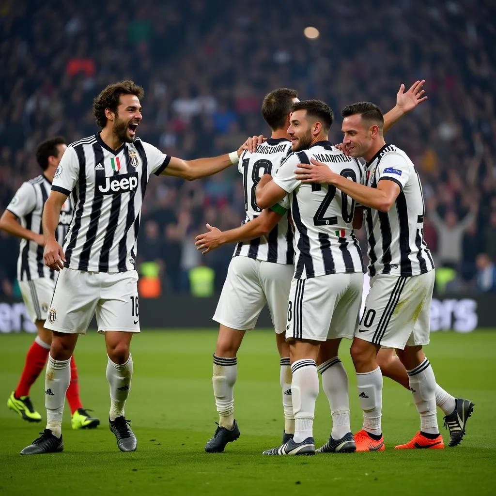 Juventus vượt qua Atletico Madrid