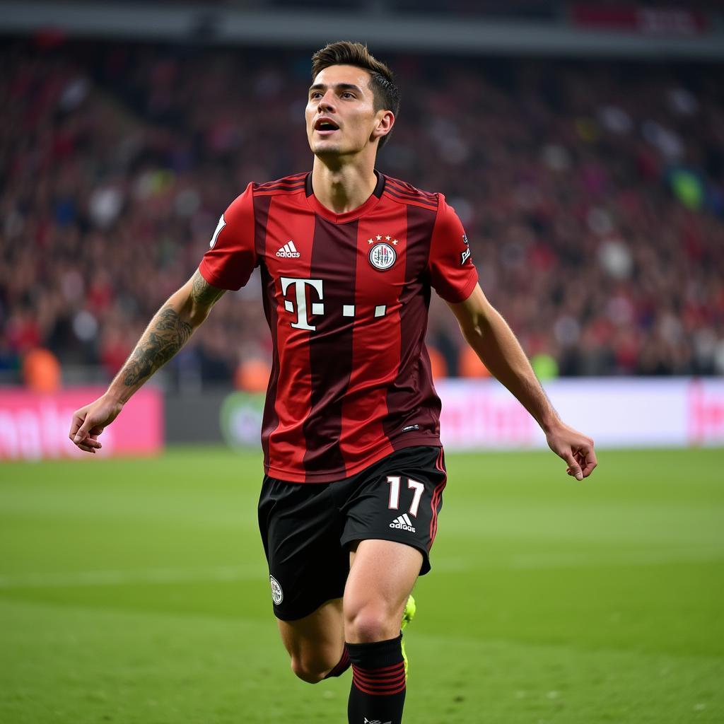 Kai Havertz ăn mừng