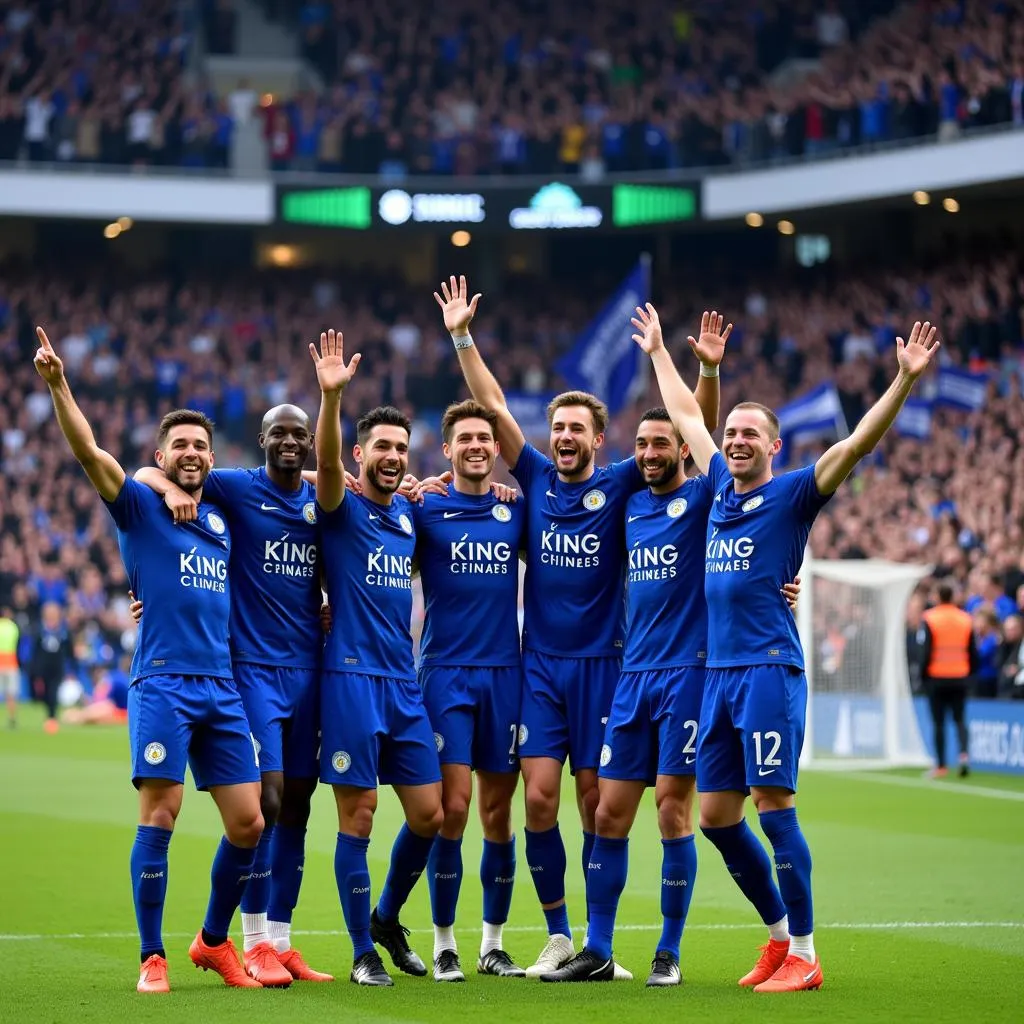 Leicester City ăn mừng chiến thắng