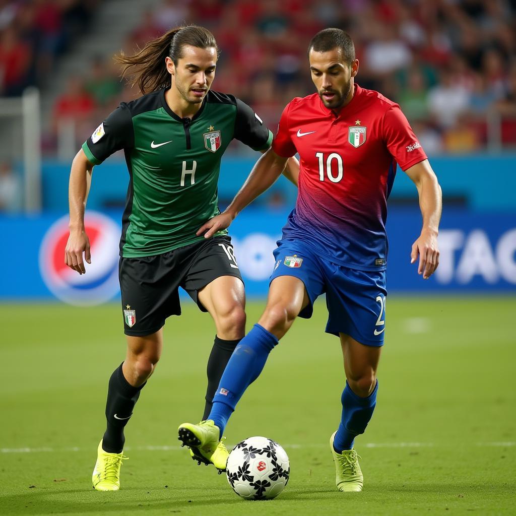 Leonardo Bonucci cản phá bóng