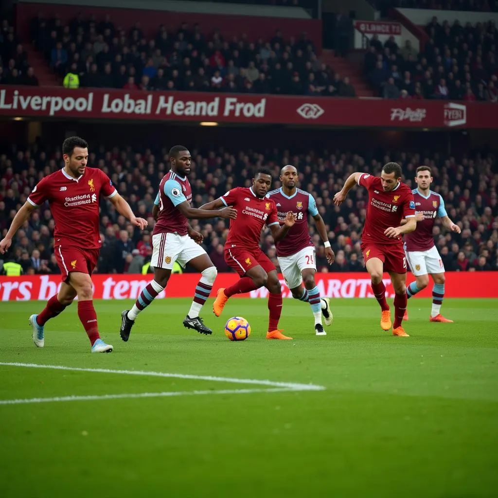 Liverpool tấn công Burnley