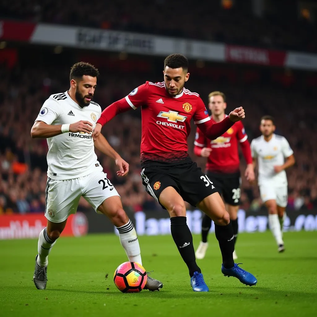 Manchester United tấn công dồn dập