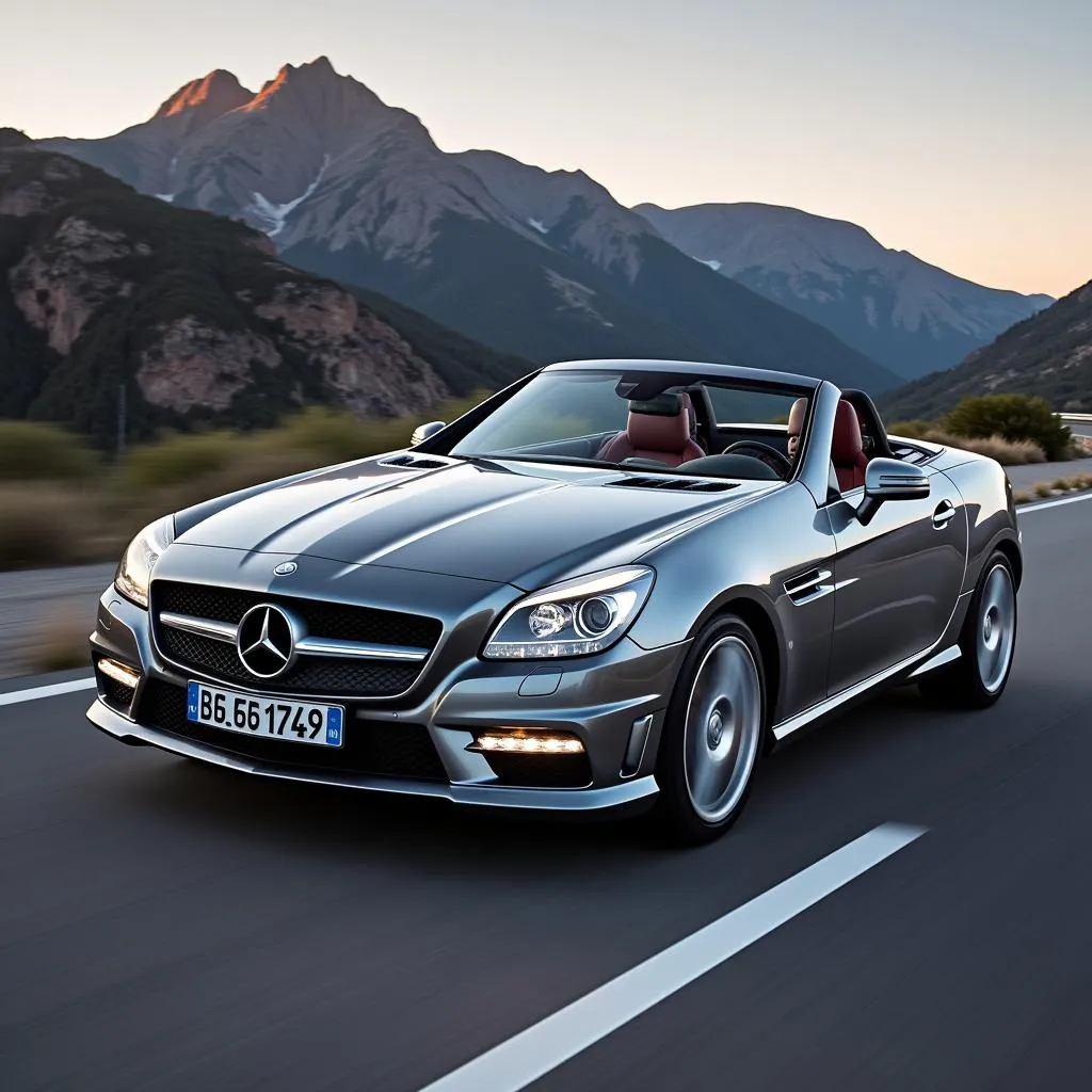 Mercedes SLK 350 mui trần: động cơ mạnh mẽ