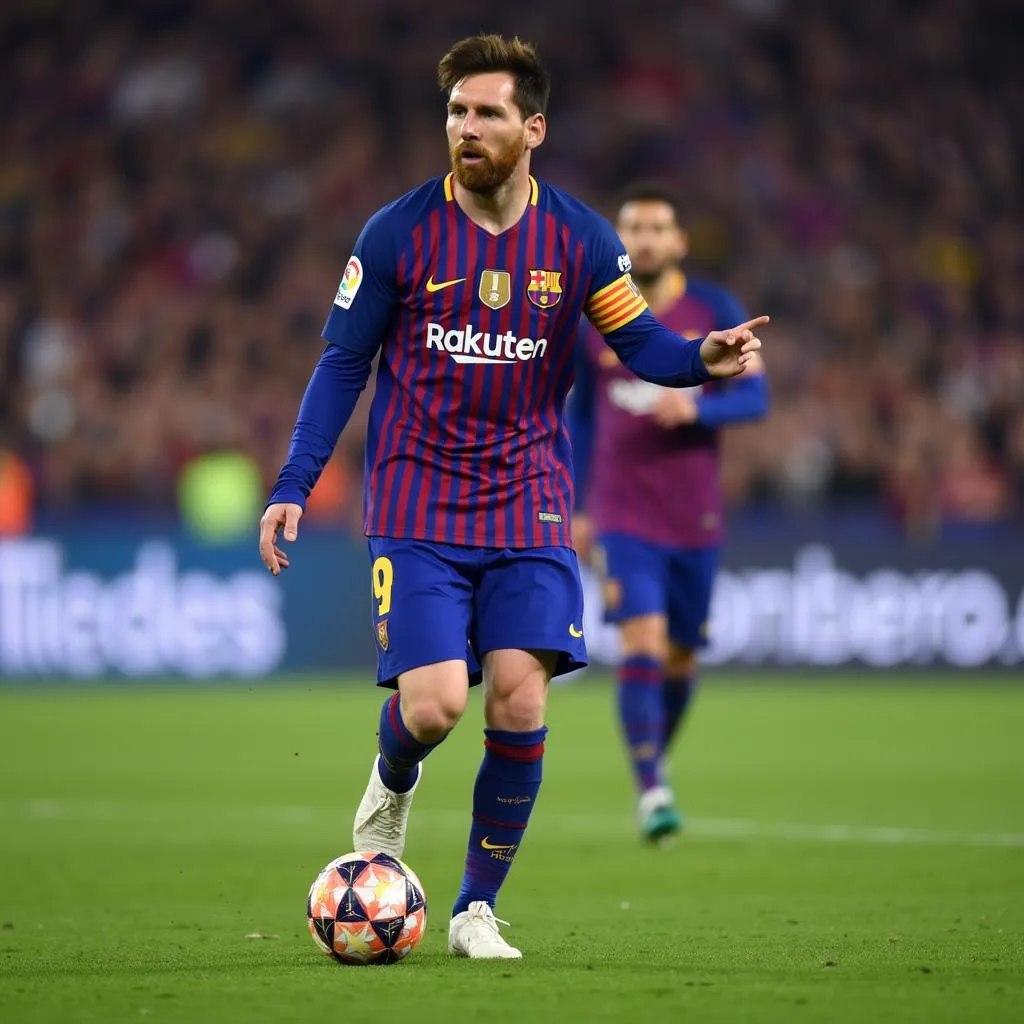 Messi ghi bàn tại Nou Camp