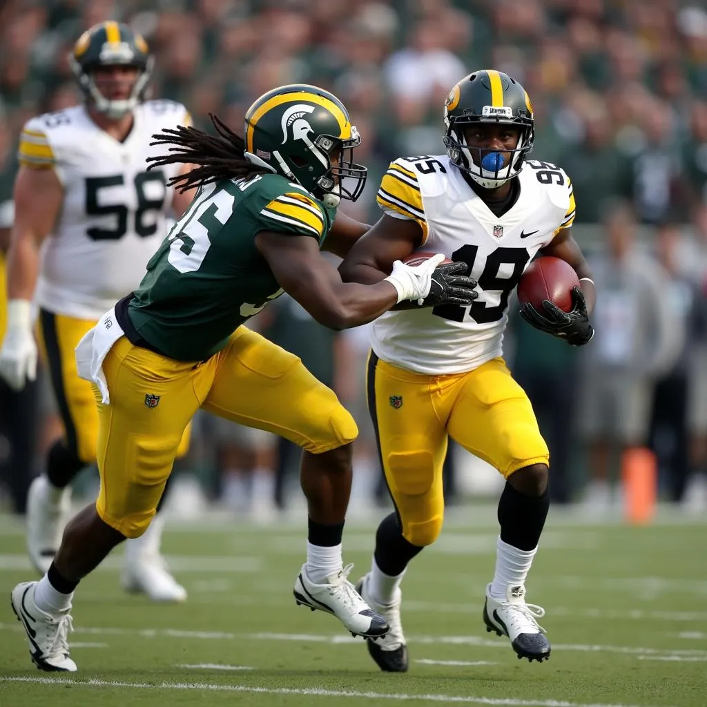 Running Back Iowa Thoát Khỏi Sự Truy Cản