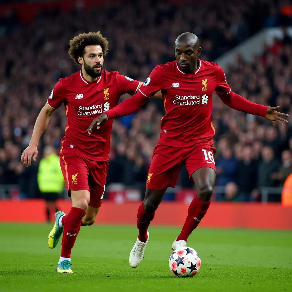 Mohamed Salah kiến tạo cho Naby Keita ghi bàn