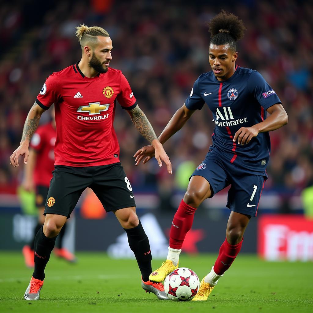 Neymar, Mbappe, Rashford và Pogba đối đầu trong trận Man Utd vs PSG