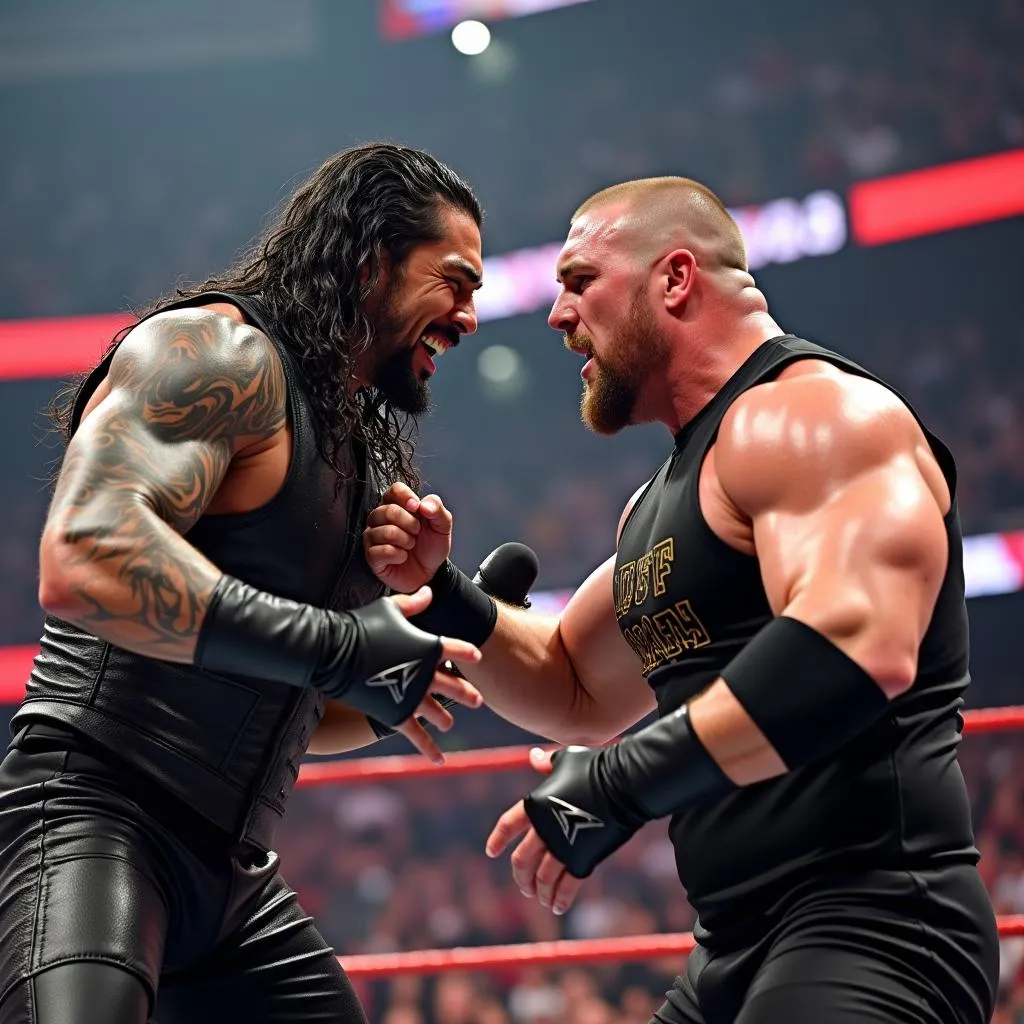 Roman Reigns đối đầu Brock Lesnar tại Wrestlemania 34