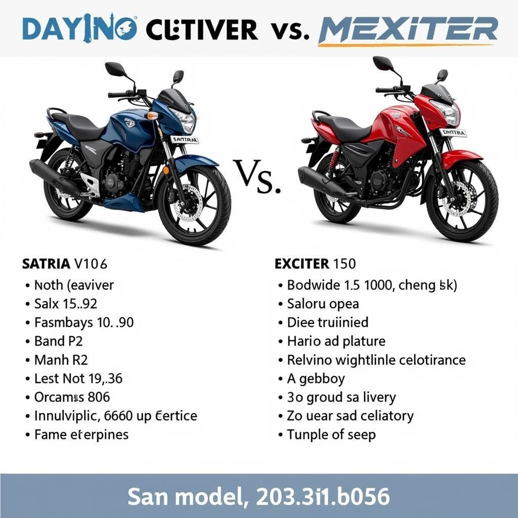 Satria và Exciter 150: Mức giá cạnh tranh phù hợp với nhiều đối tượng khách hàng