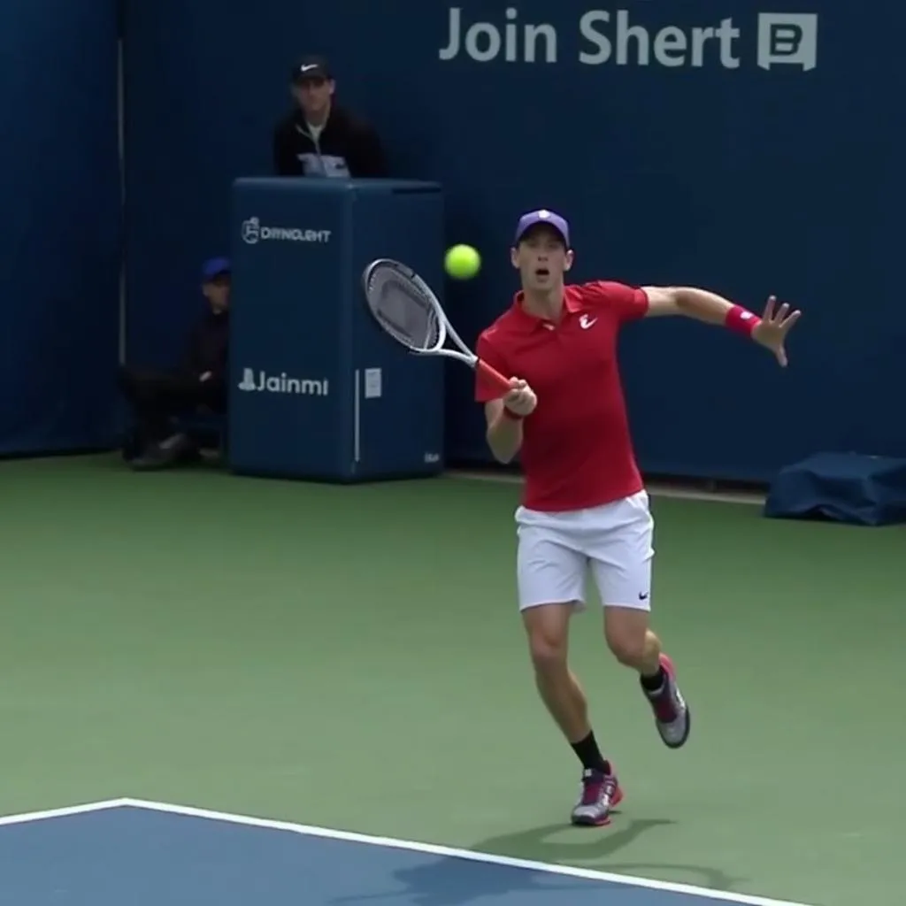 Denis Shapovalov's Forehand Winner in the US Open Match Against Frances Tiafoe