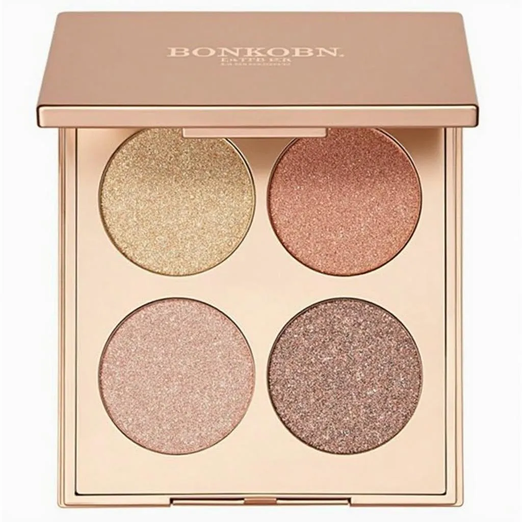 Bảng màu Sleek Highlight Palette Solstice với 4 ô màu shimmer và metallic