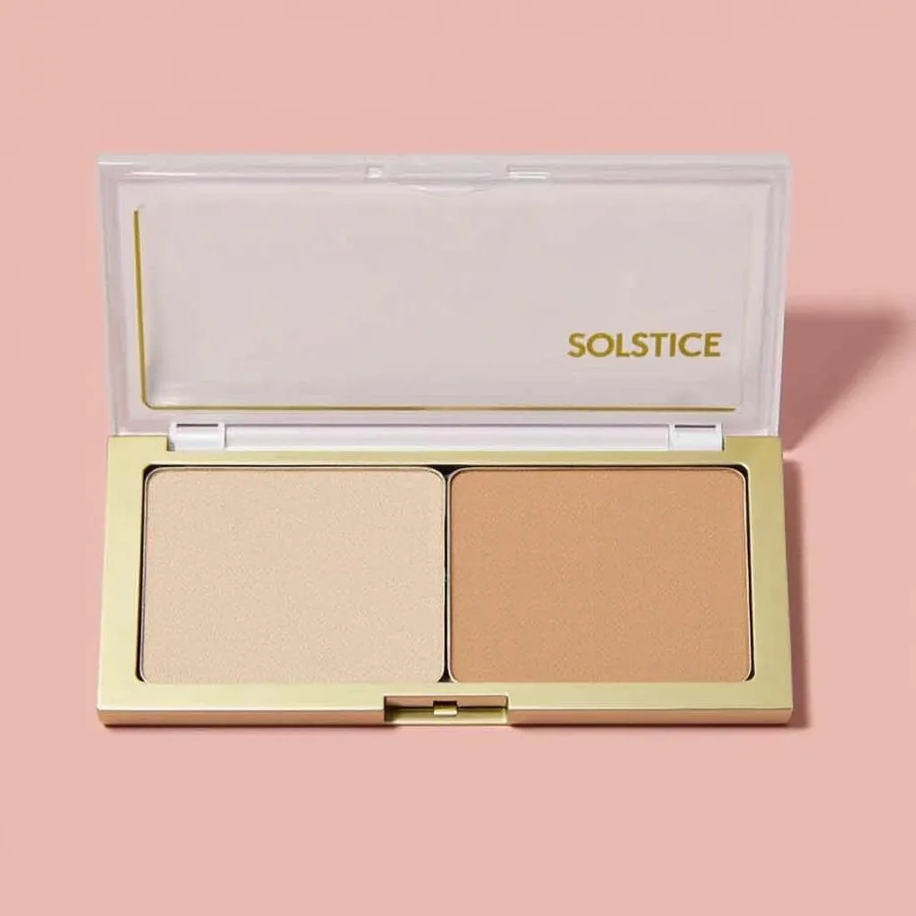 Bảng màu Sleek Highlight Palette Solstice được sử dụng để tạo hiệu ứng highlight cho gương mặt