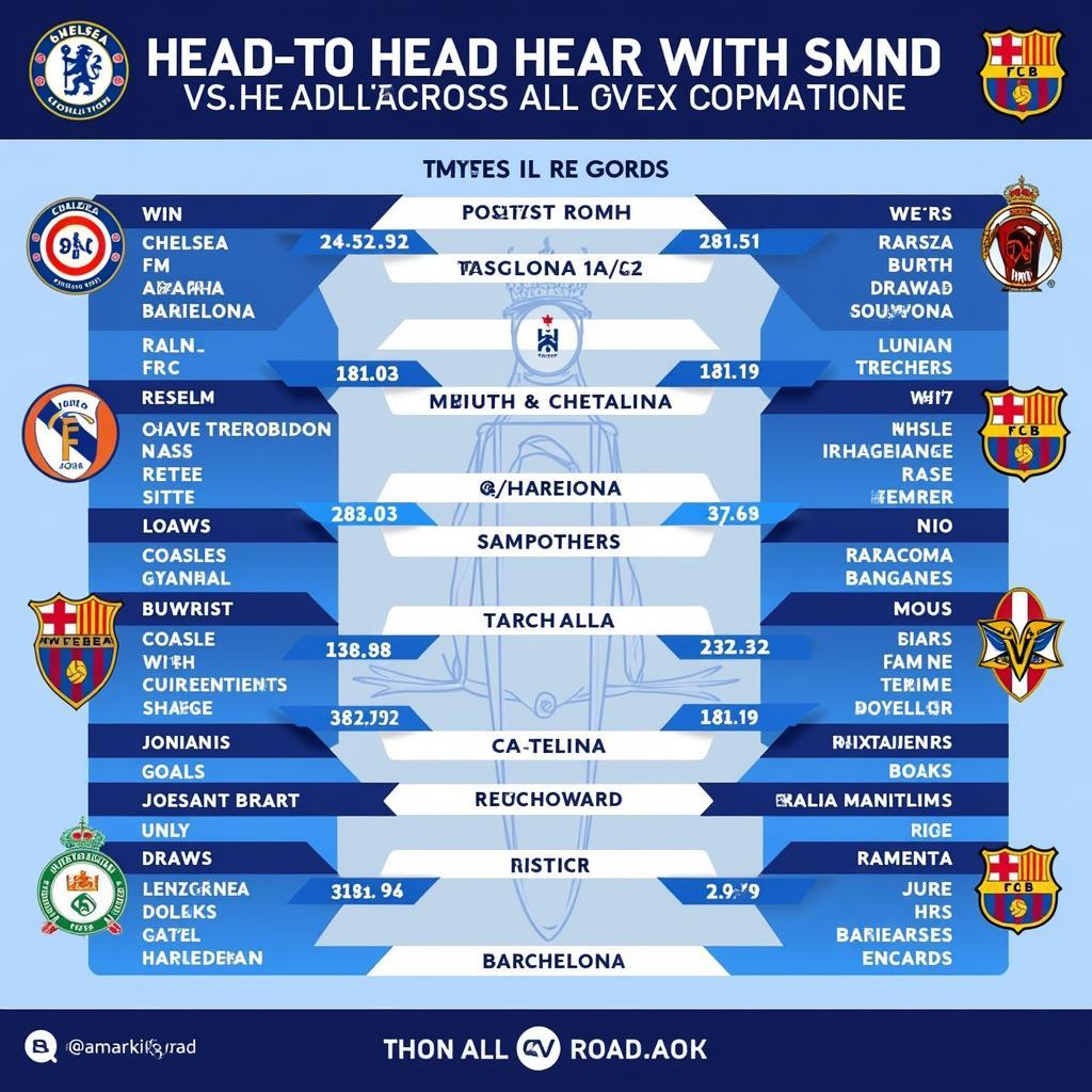 So Sánh Thành Tích Đối Đầu Giữa Chelsea và Barca