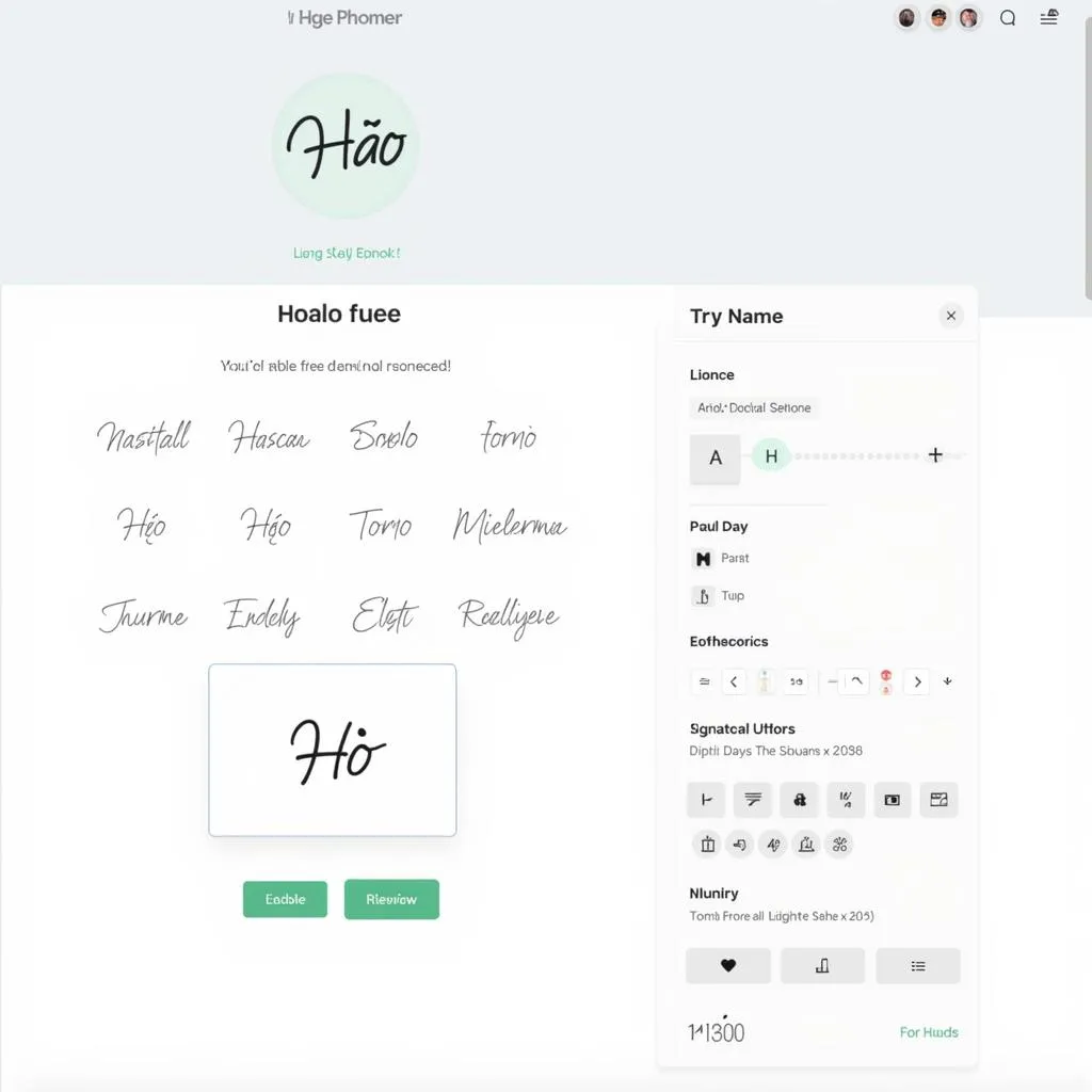 Tạo chữ ký tên Hảo online