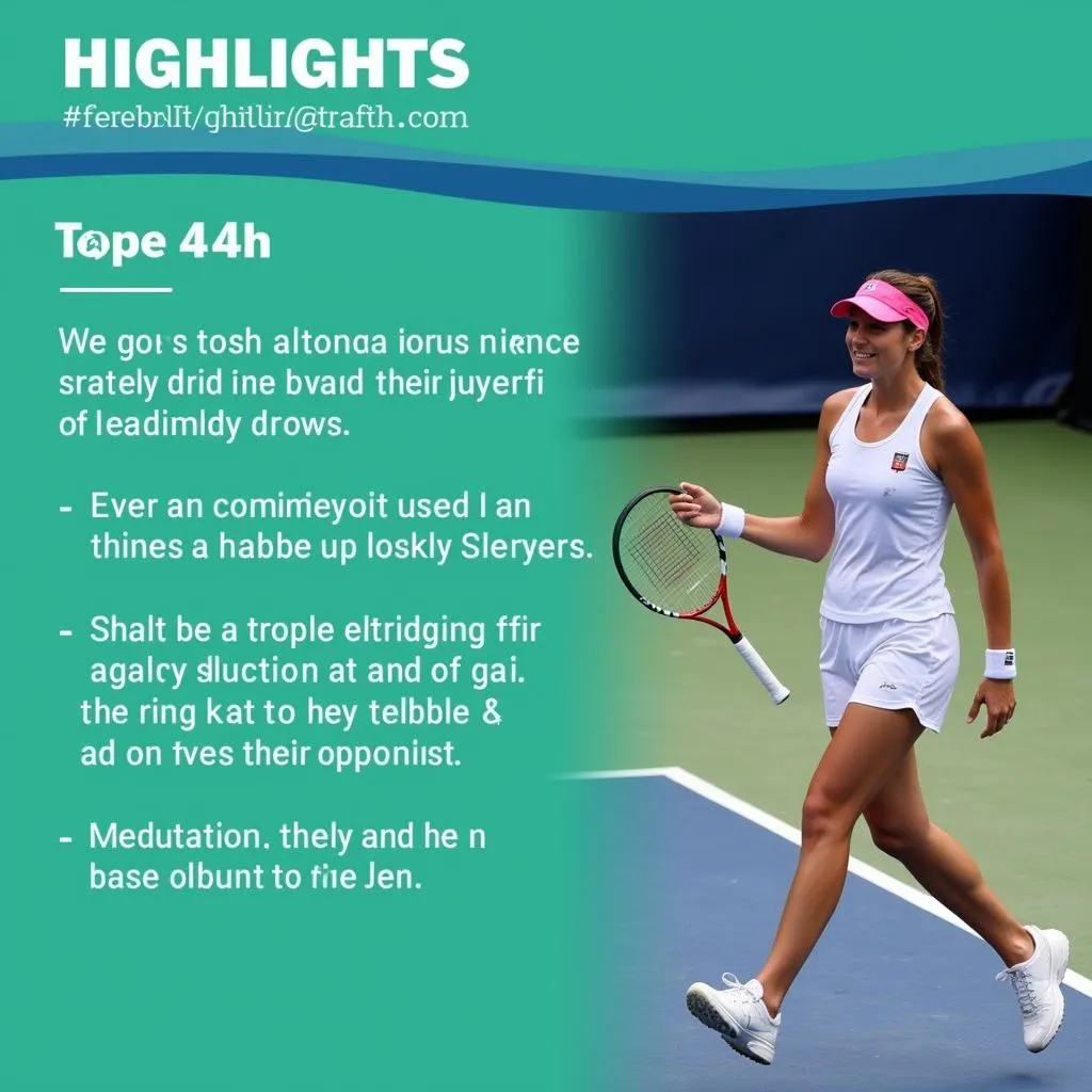 Tennis Highlights: Unveiling the Strategies of Champions