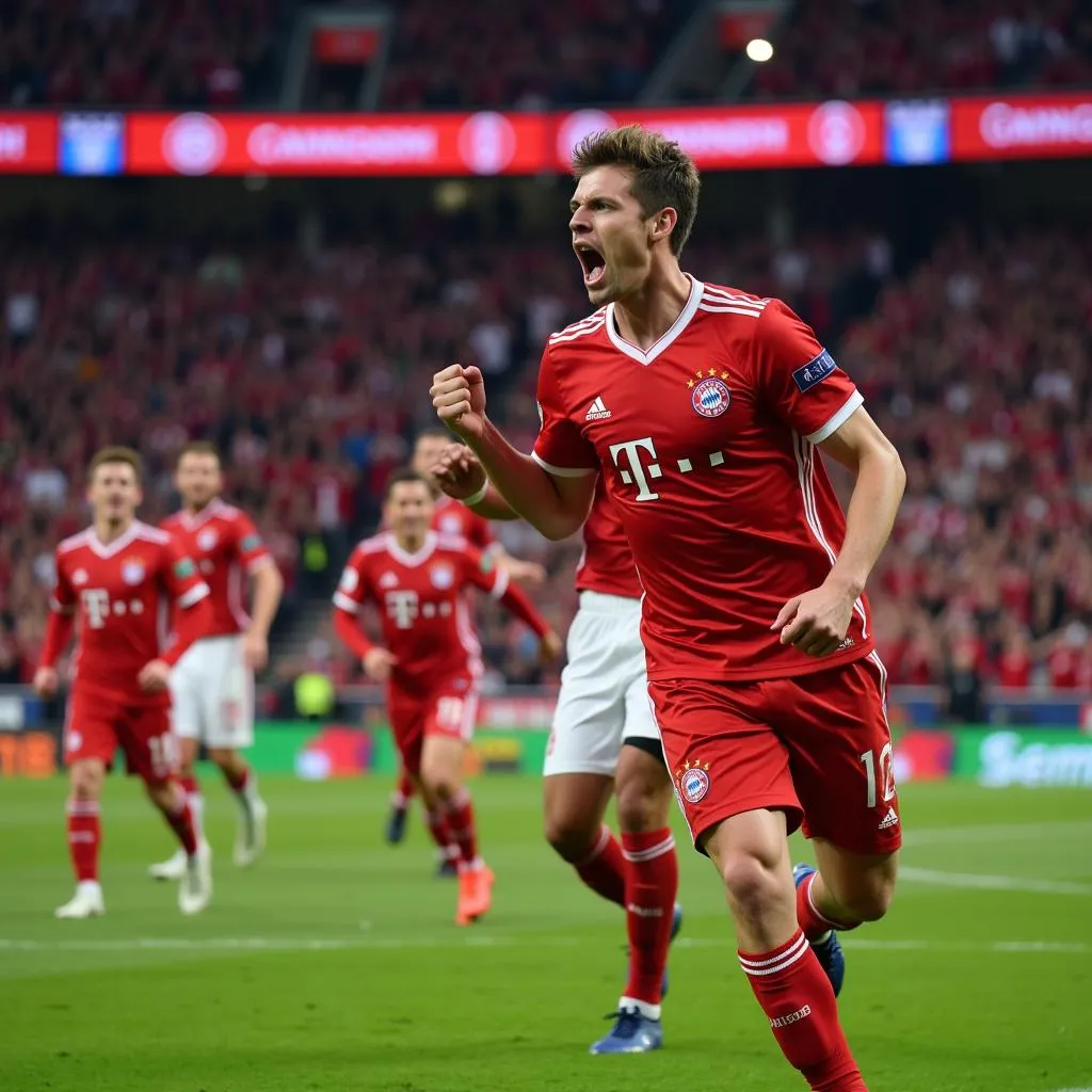 Thomas Muller mở tỉ số cho Bayern