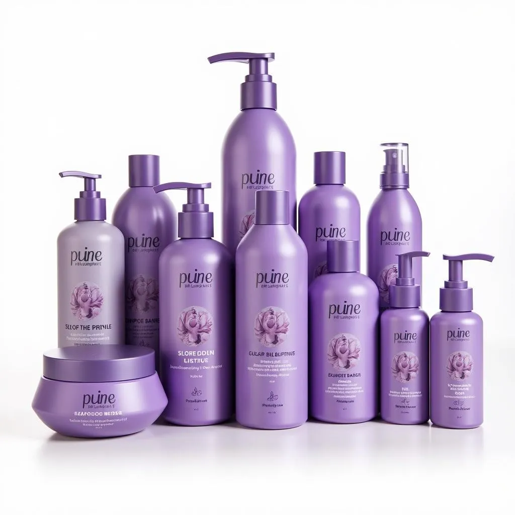 Various toning shampoos for brassy hair