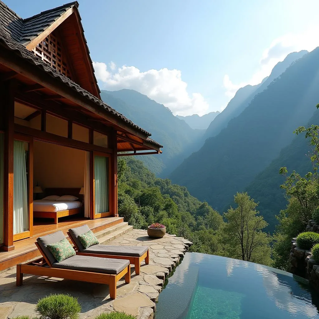 Bungalow sang trọng tại Topas Ecolodge Sapa