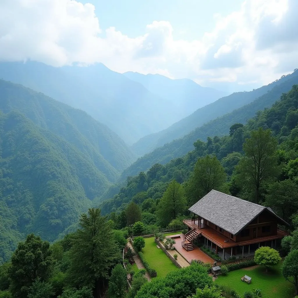 Toàn cảnh Topas Ecolodge Sapa hùng vĩ