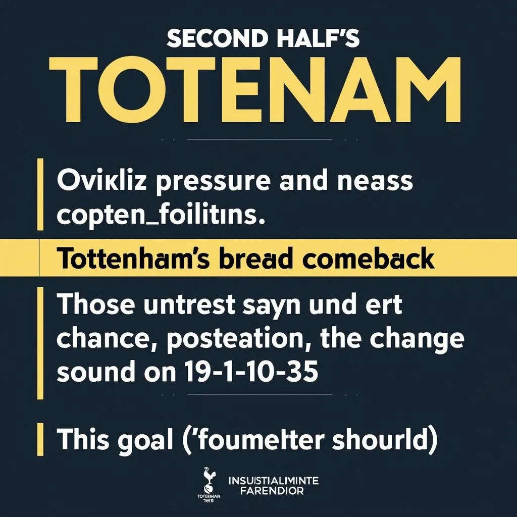 Tottenham's Second Half Comeback