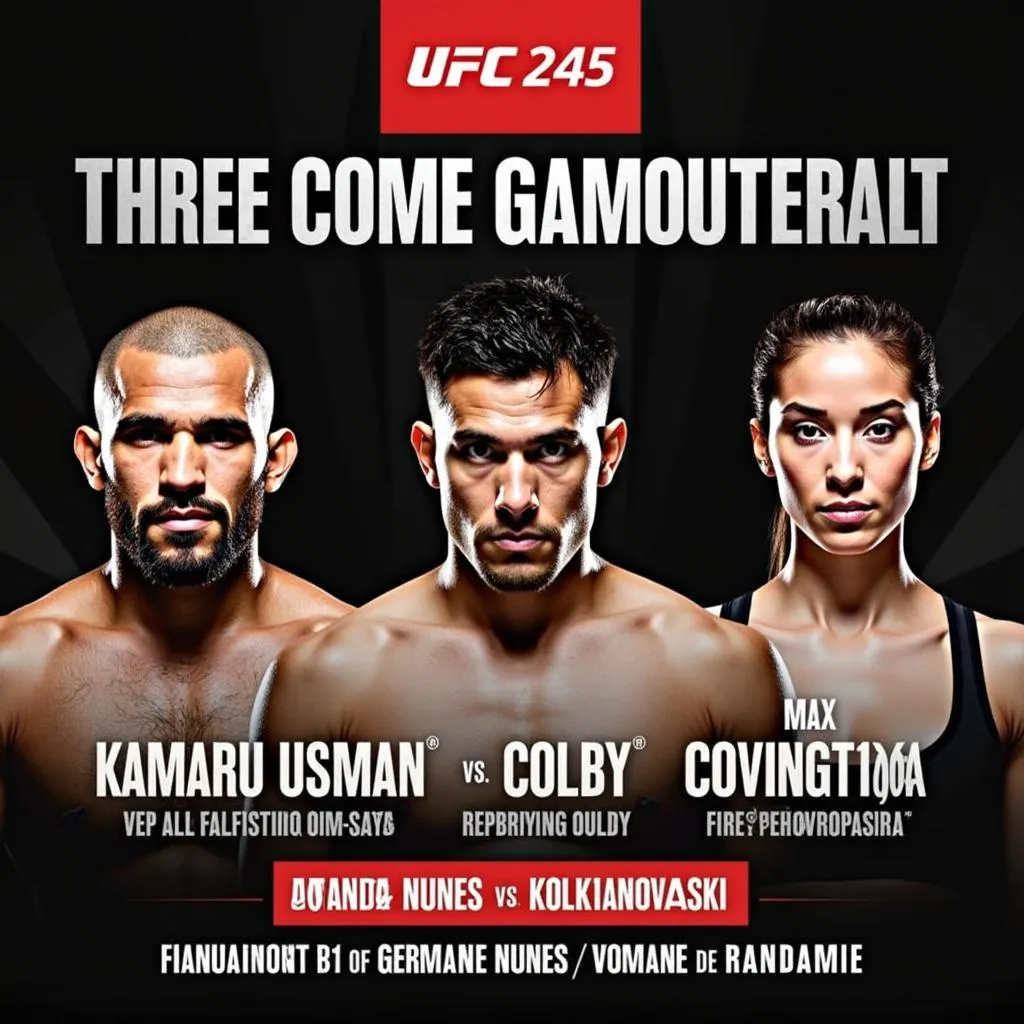 Poster UFC 245