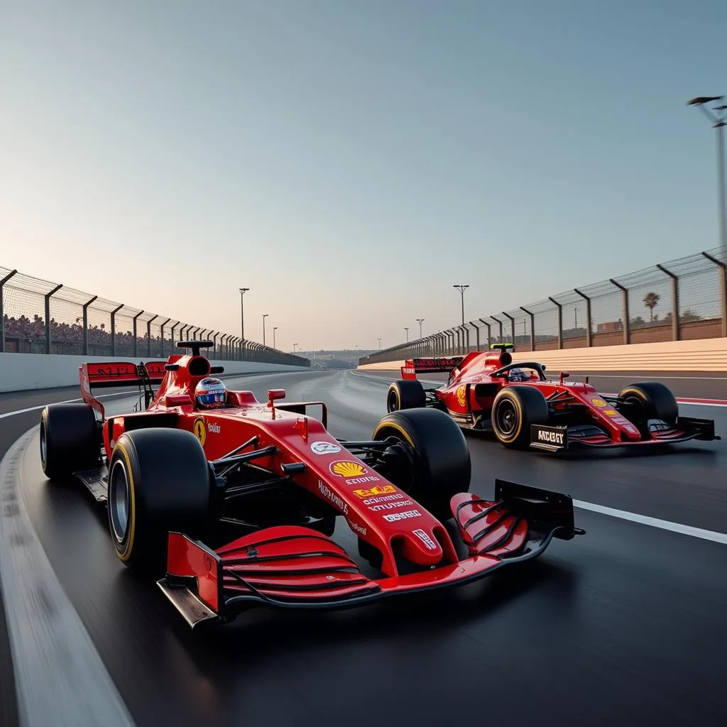 Sebastian Vettel và Lewis Hamilton tranh tài quyết liệt tại Abu Dhabi Grand Prix 2018