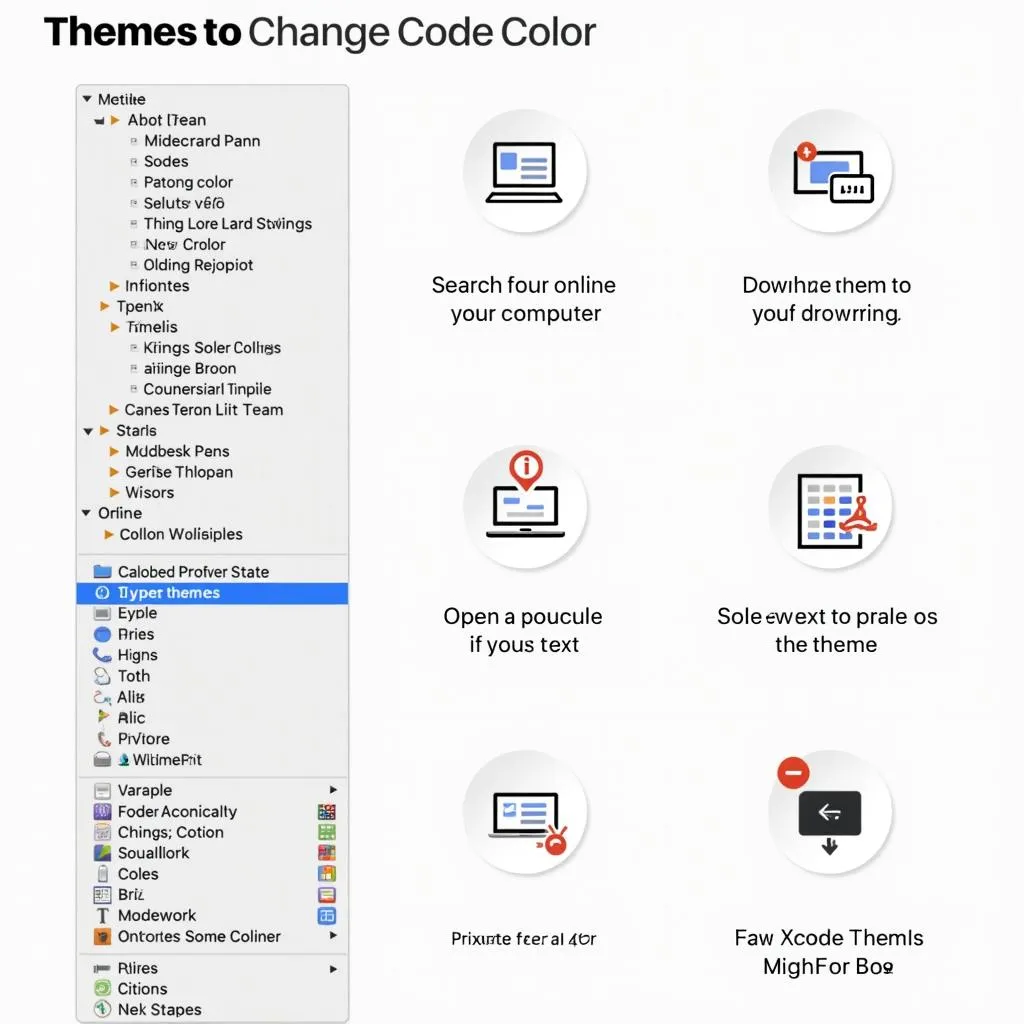 Sử dụng theme để thay đổi màu sắc code trong Xcode