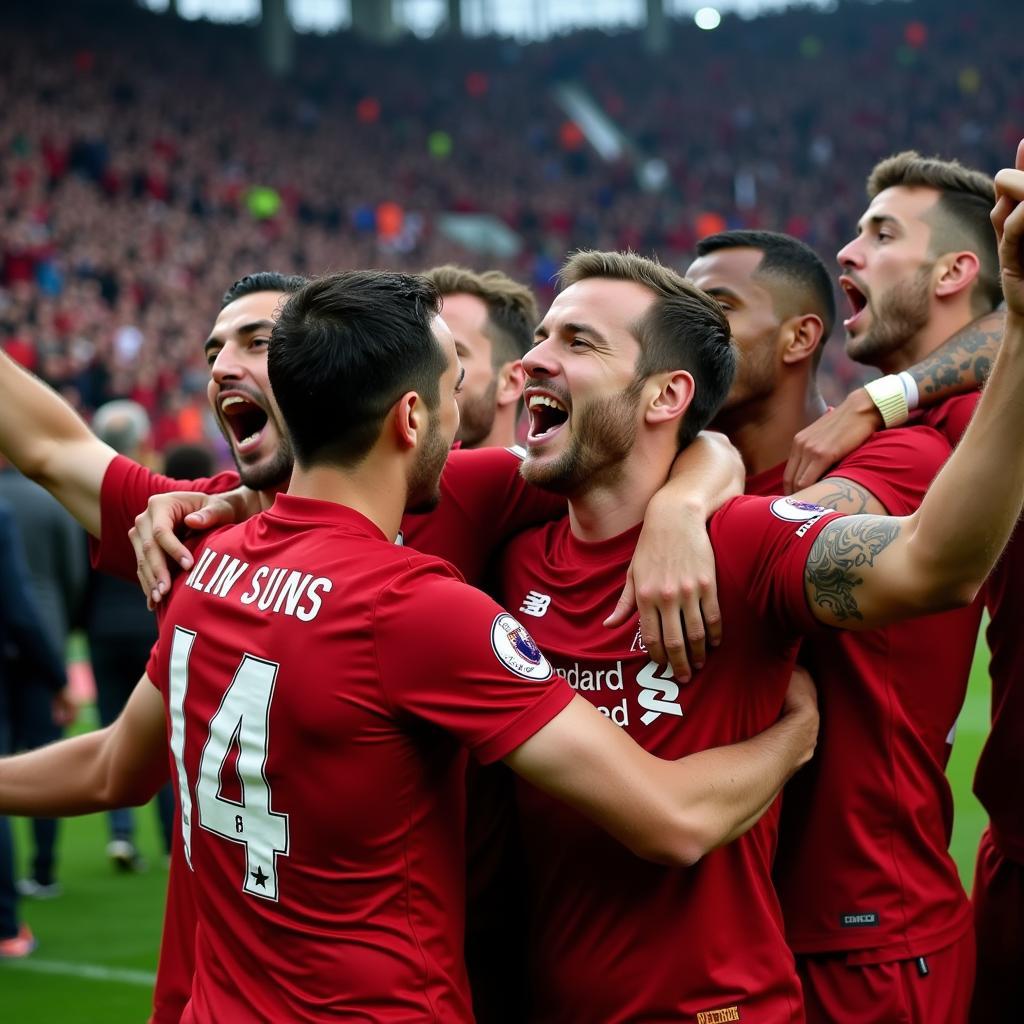 Anfield bùng nổ sau chiến thắng 4-0 trước Barcelona: Niềm vui vỡ òa