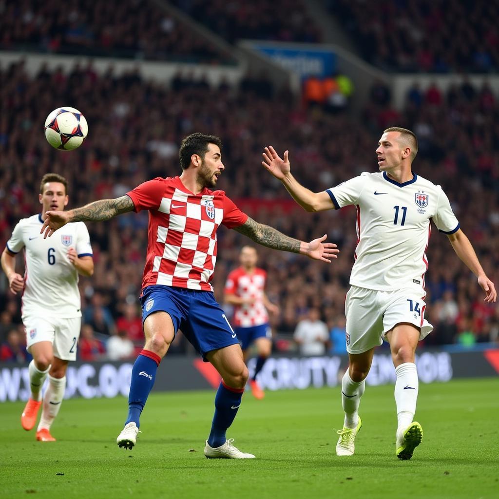 Bàn thắng lịch sử của Croatia vào lưới Anh tại World Cup 2018