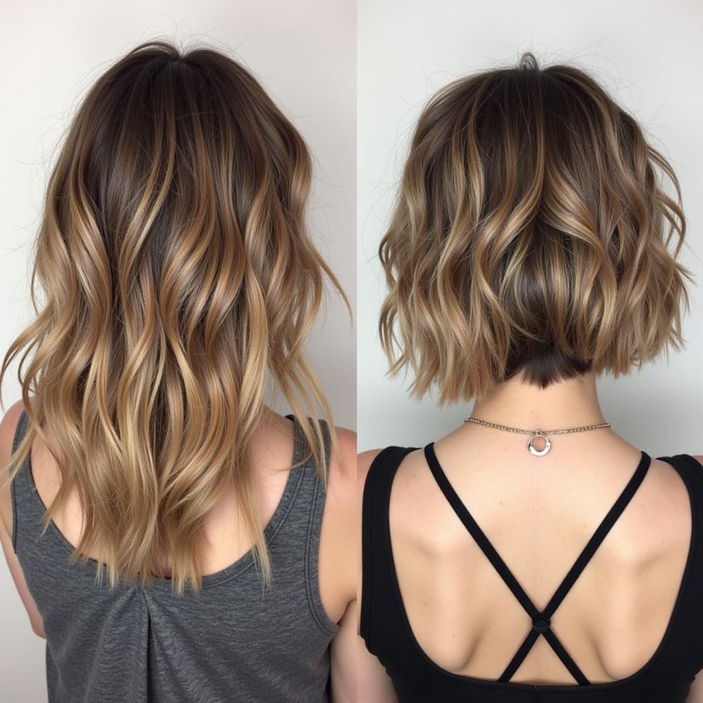 Balayage on short hair