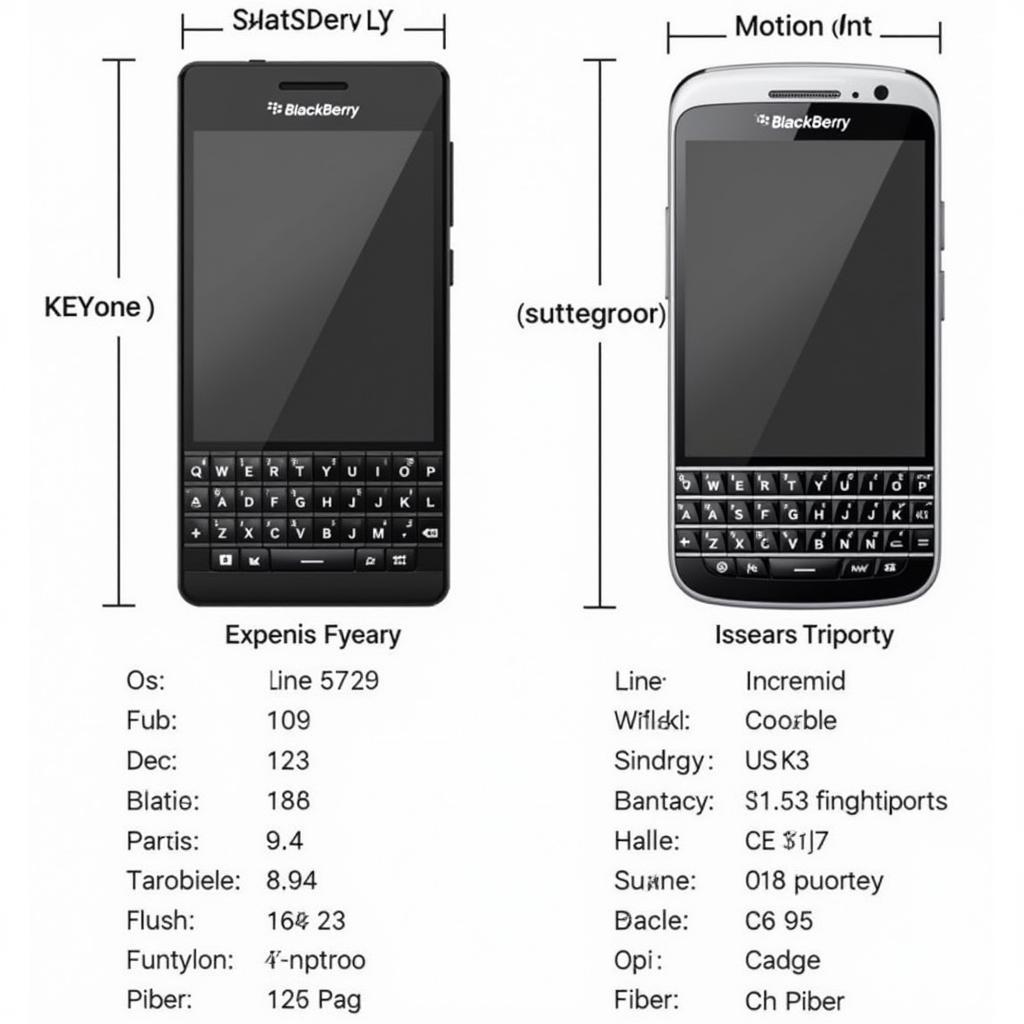 So sánh BlackBerry KEYone và Motion năm 2017