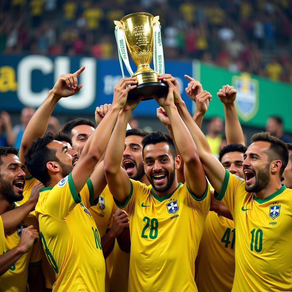 Brazil vô địch Copa America 2019: Khoảnh khắc nâng cúp