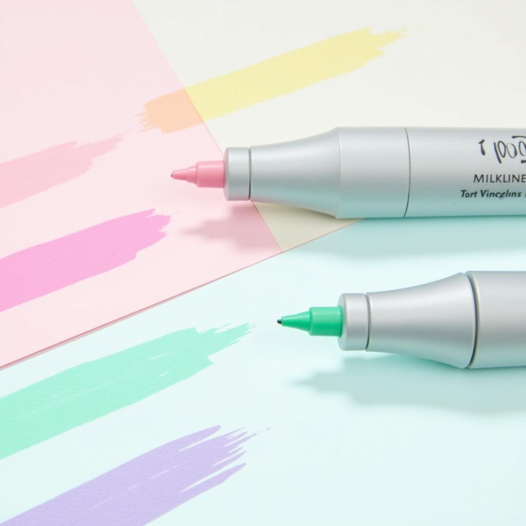 Bút highlight Milkliner với các màu pastel nhẹ nhàng, tươi sáng