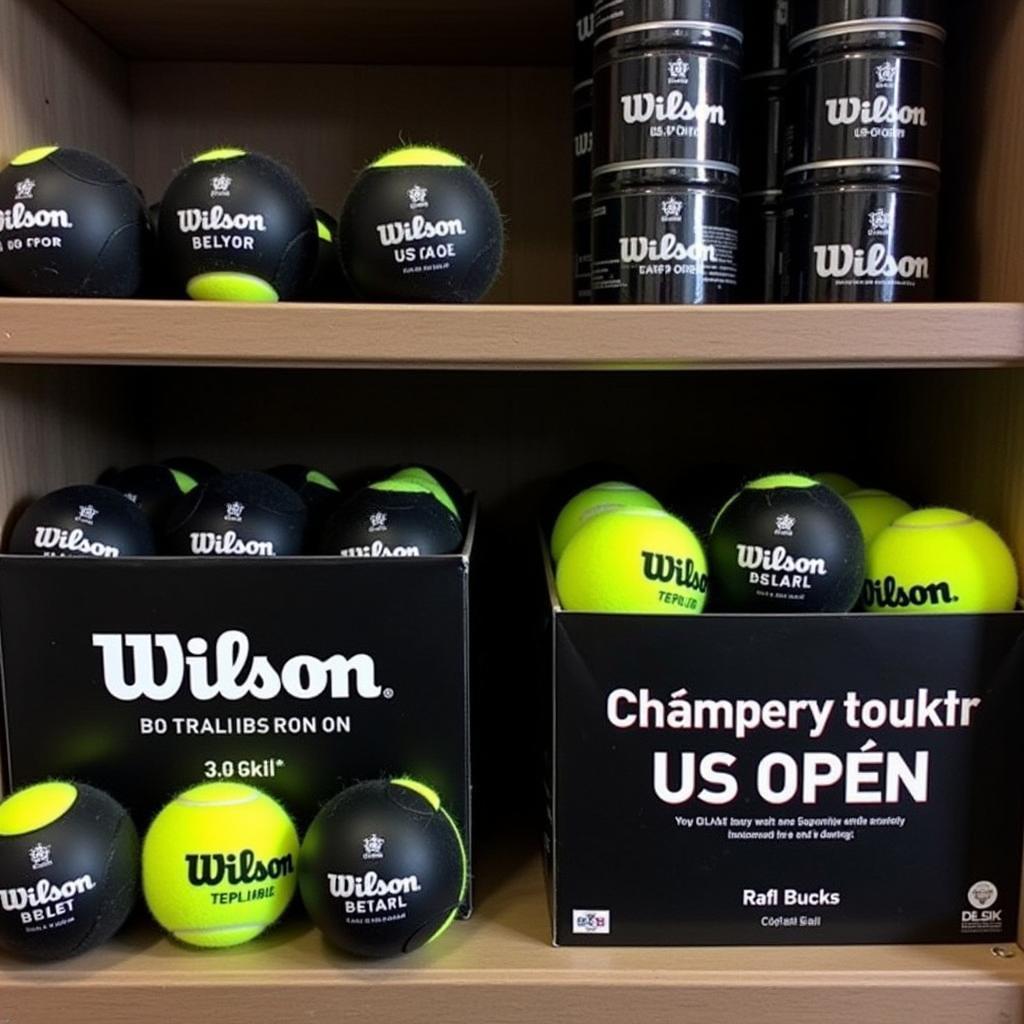 Các loại bóng tennis Wilson đen