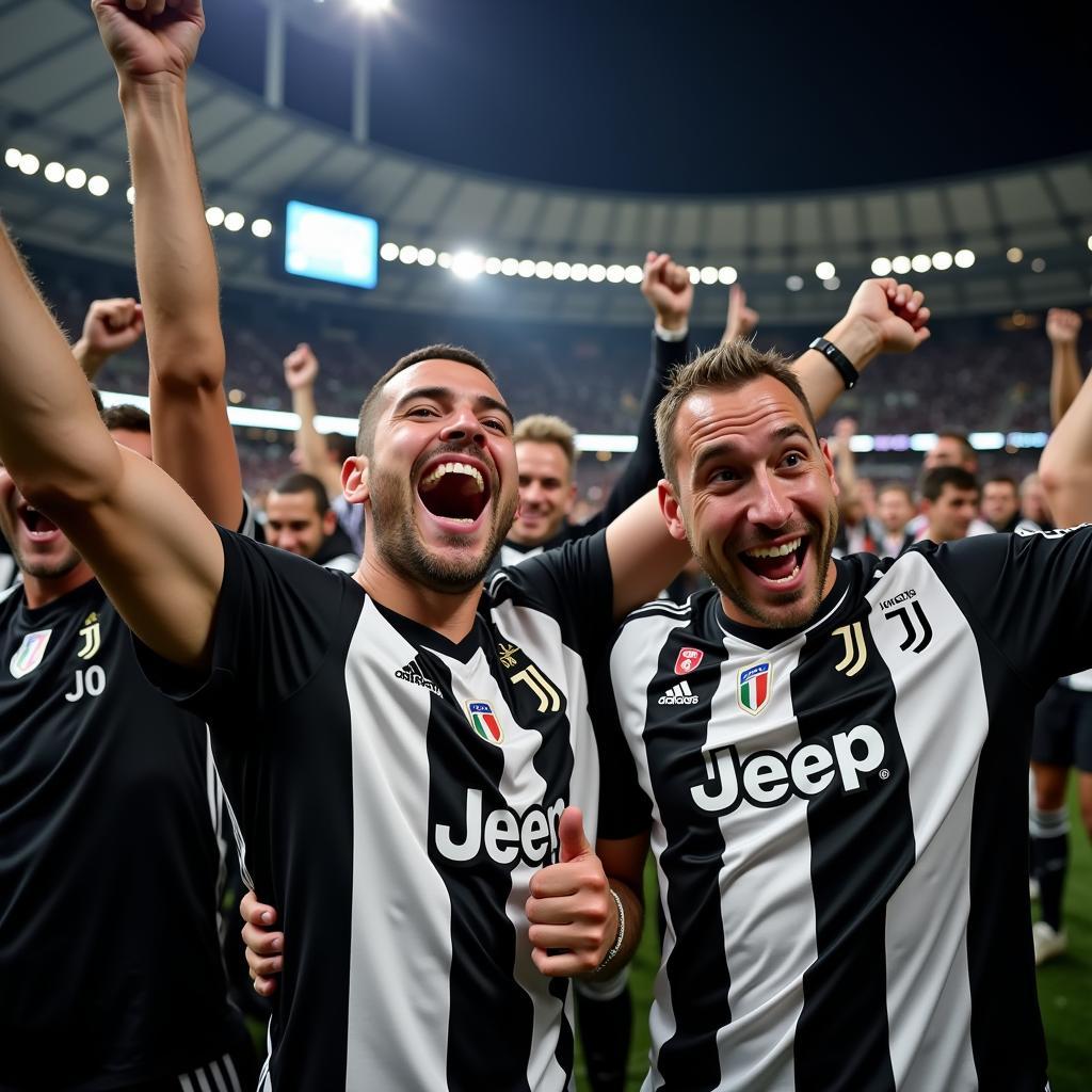 Cảm xúc người hâm mộ Juve Genoa: Niềm vui vỡ òa của các cổ động viên Juventus sau chiến thắng trước Genoa