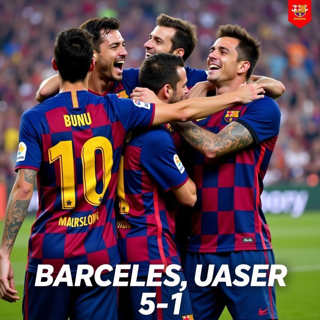 Chiến thắng 5-1 của Barca