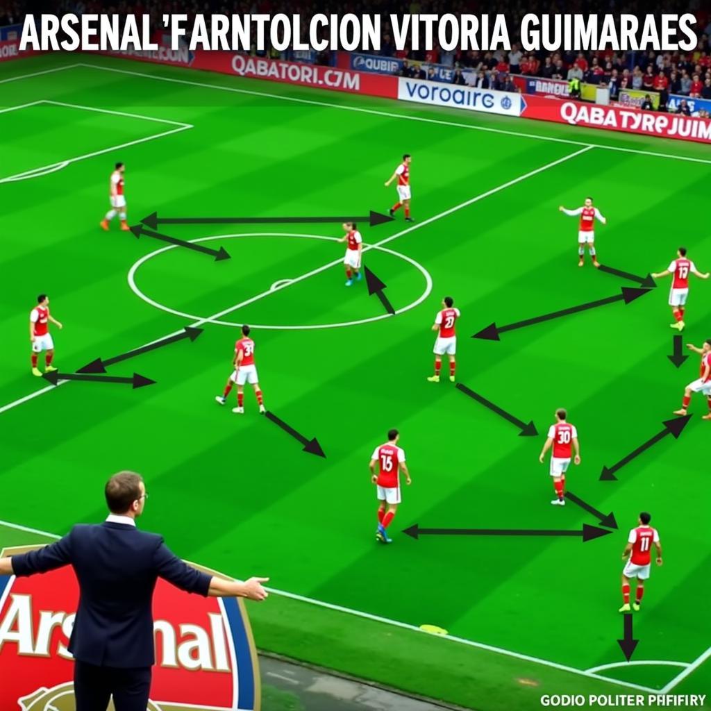 Chiến thuật của Arsenal trong trận đấu với Vitoria Guimaraes