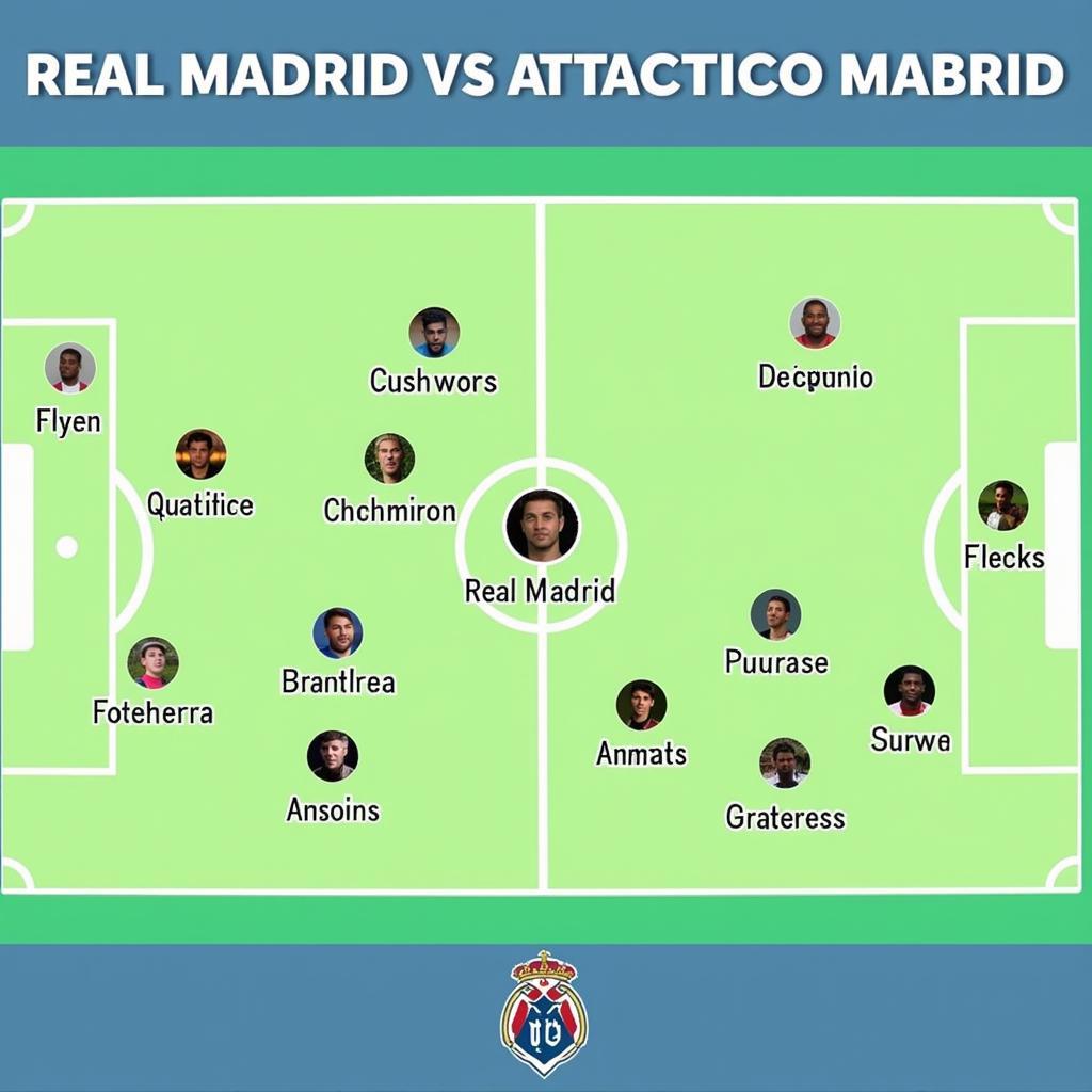 Chiến thuật Real Madrid vs Atletico Madrid