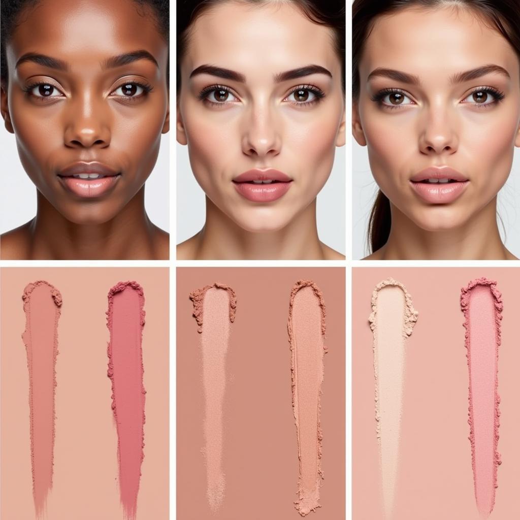 Chọn màu phấn má kèm highlight Lancome phù hợp với tông da