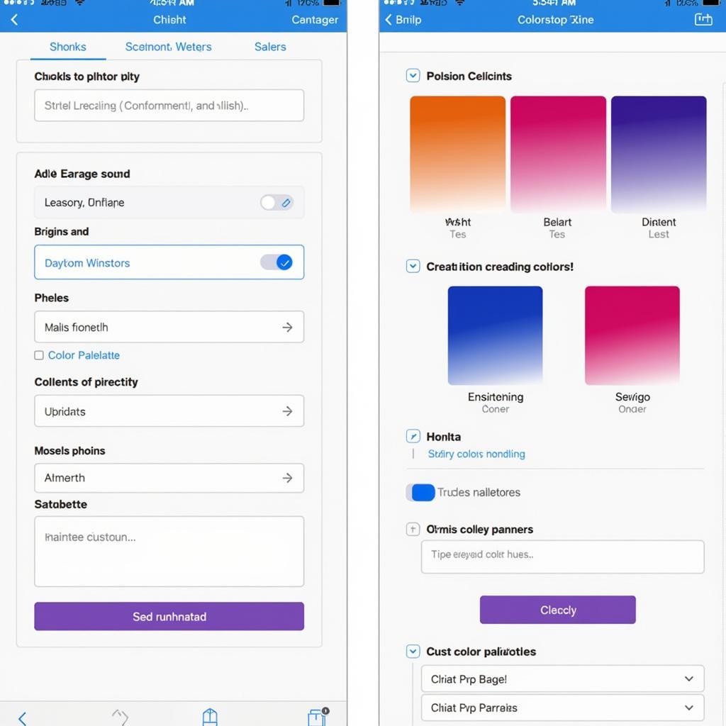 Color palette generator tools for contrast