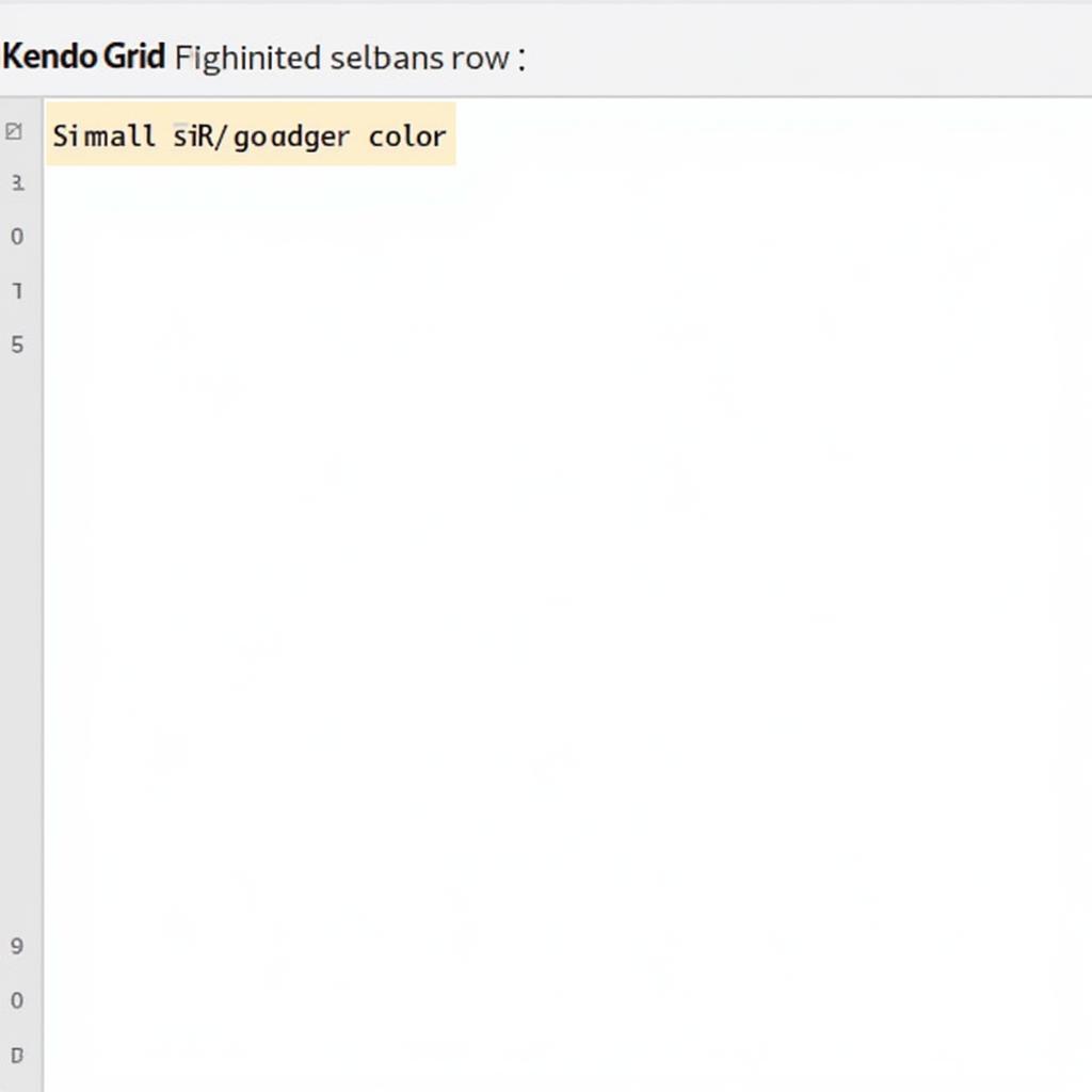 Customizing Highlight Style in Kendo Grid