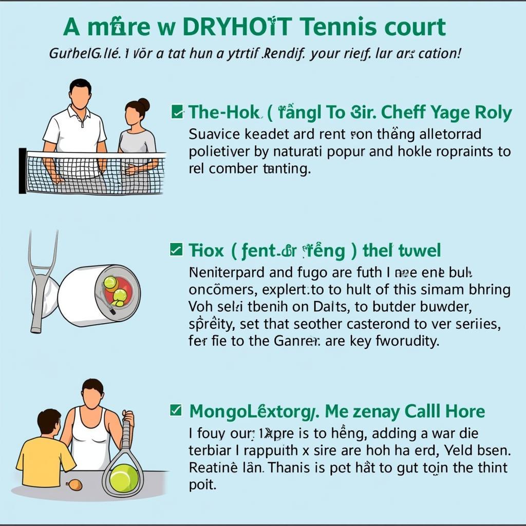 Dịch vụ tại sân tennis Văn Thánh