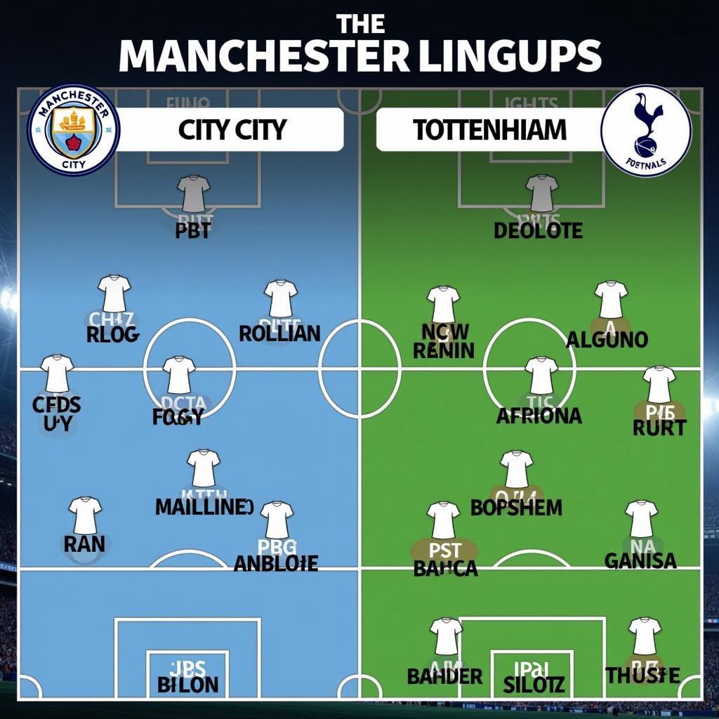 Đội hình Man City vs Tottenham