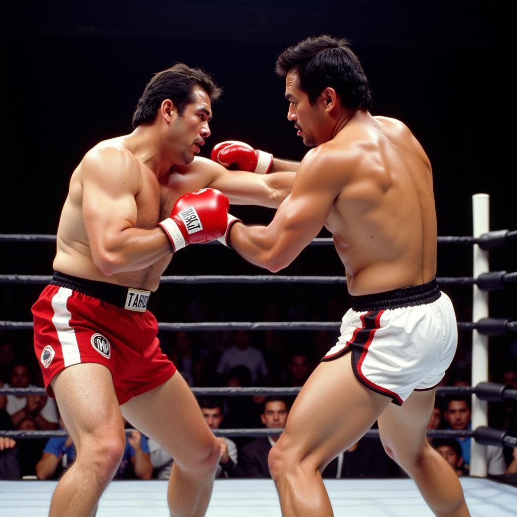 Don Frye và Takayama trong cuộc đối đầu kinh điển