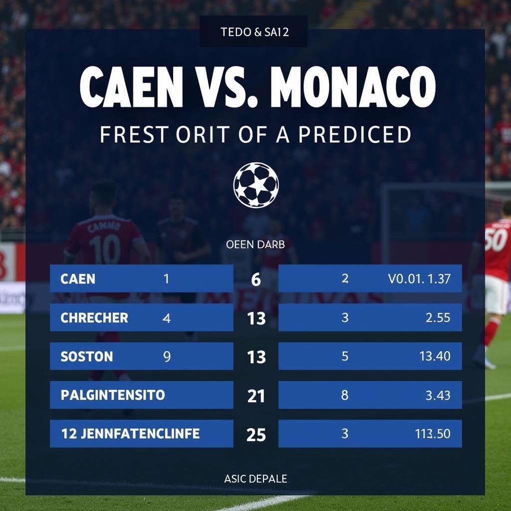 Dự đoán kết quả trận đấu Caen - Monaco